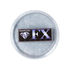 closed pot of metallic silver face paint