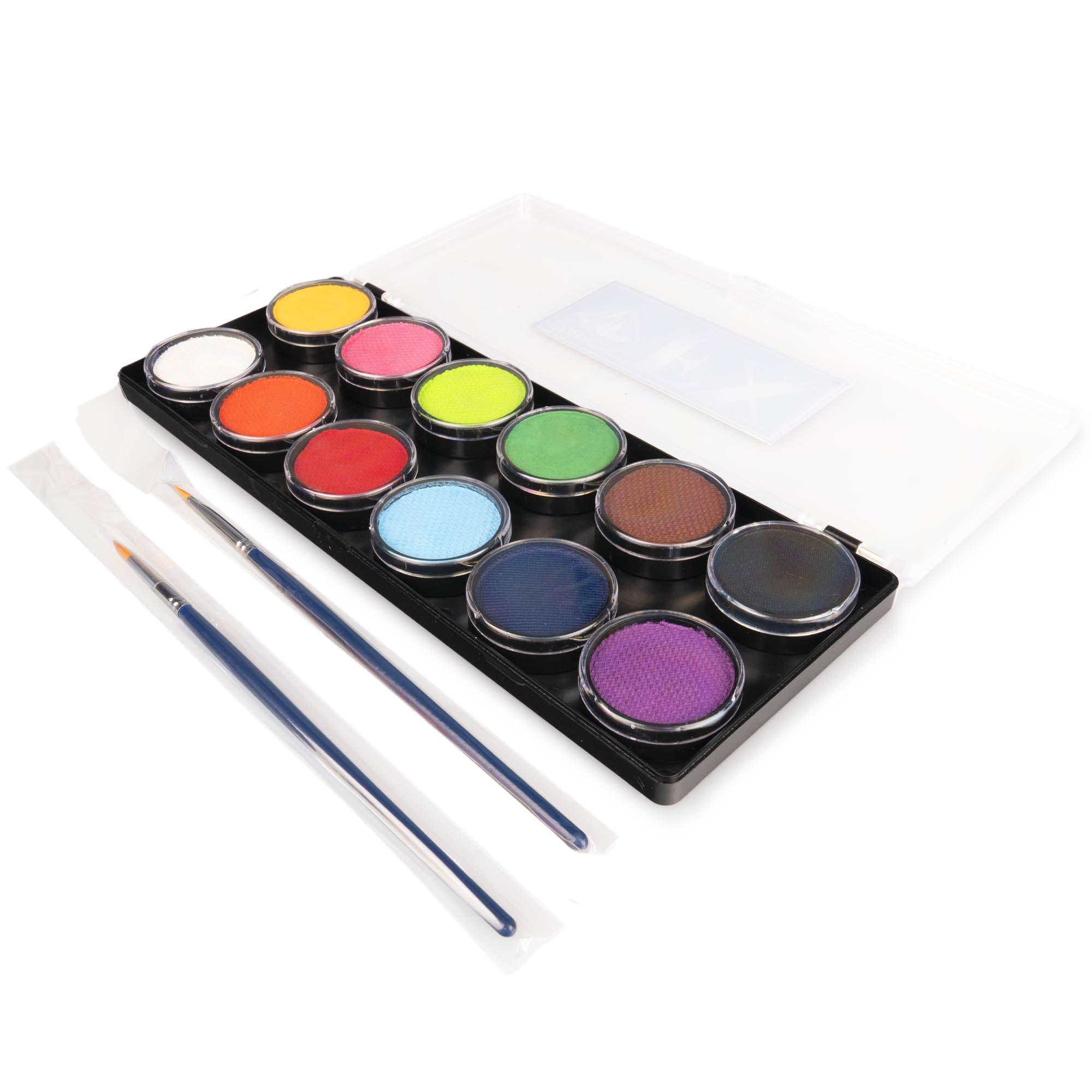 Diamond FX 12 Colour Palette open a white background with the paint brushes at the side