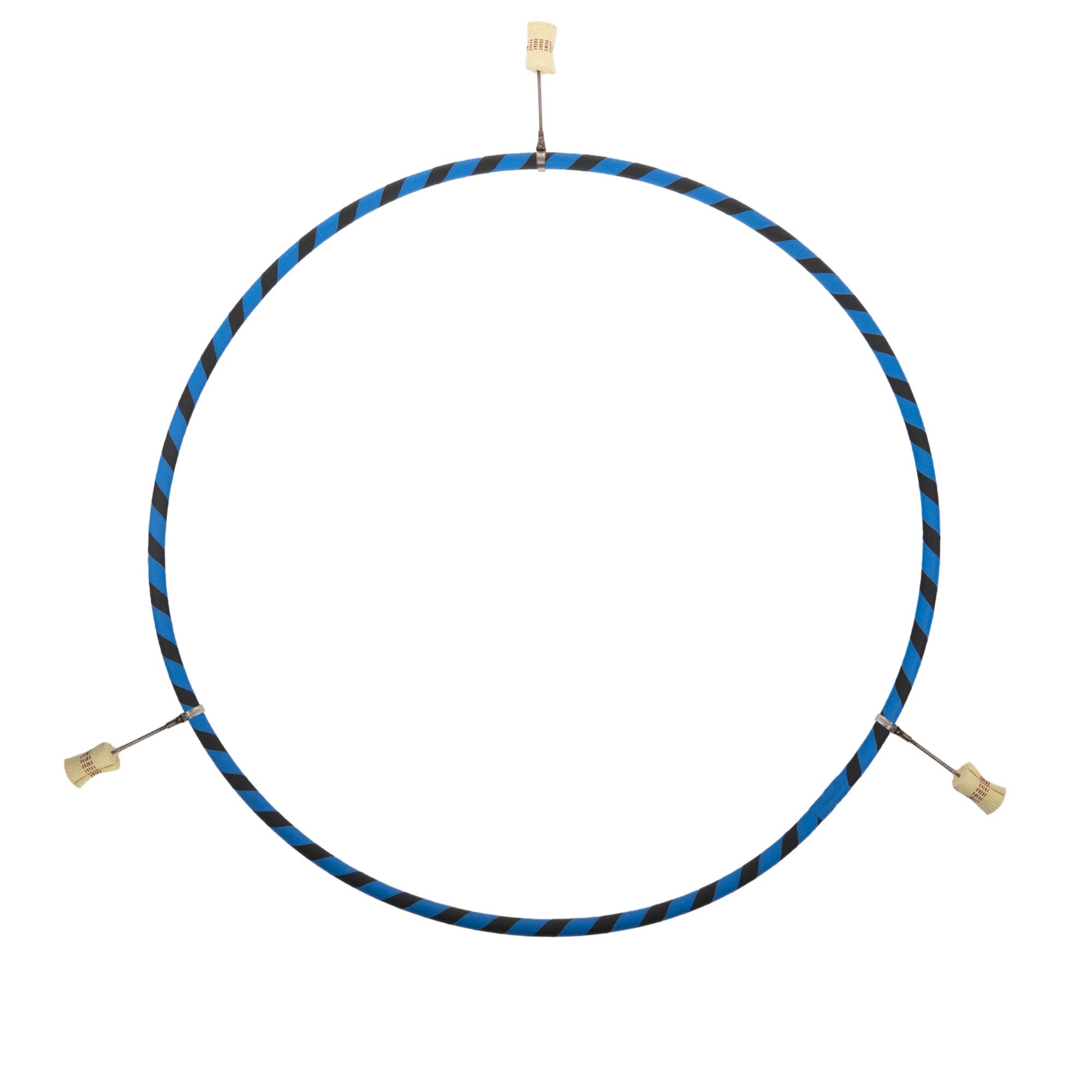 Blue and black echo travel hoop with 3 hot tips