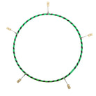 Green and black echo travel hoop with 5 hot tips