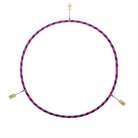 Pink and black echo travel hoop with 3 hot tips