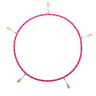 Pink and orange echo travel hoop with 5 hot tips