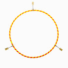 Yellow and orange echo travel hoop with 3 hot tips