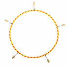 Yellow and orange echo travel hoop with 5 hot tips