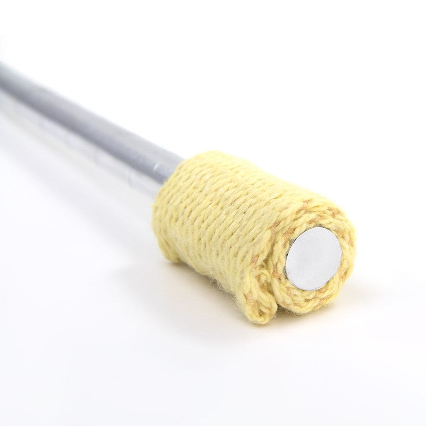 close up end of fire eating stick