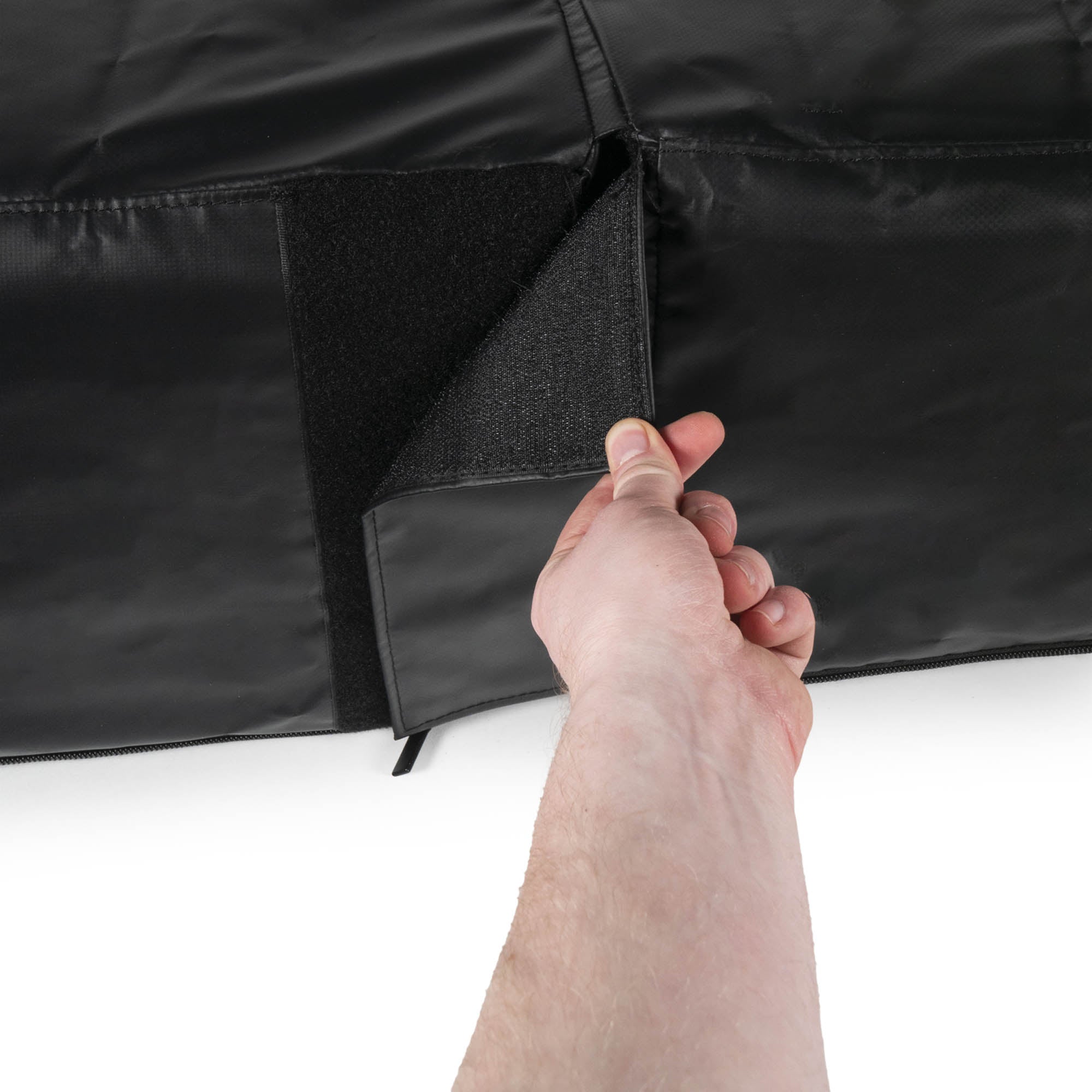 close up of velcro join