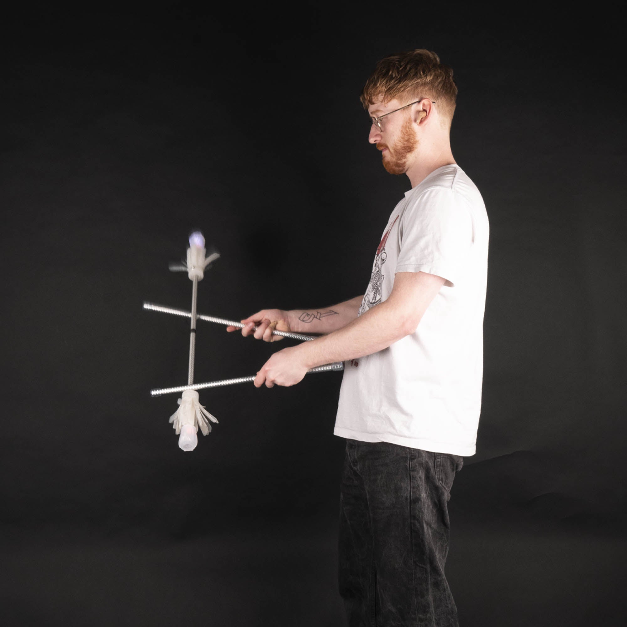 Action shot using the flower stick