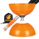 orange diabolo with sticks and bag