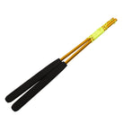 A pair of gold aluminium diabolo handsticks