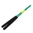 A pair of green aluminium diabolo handsticks