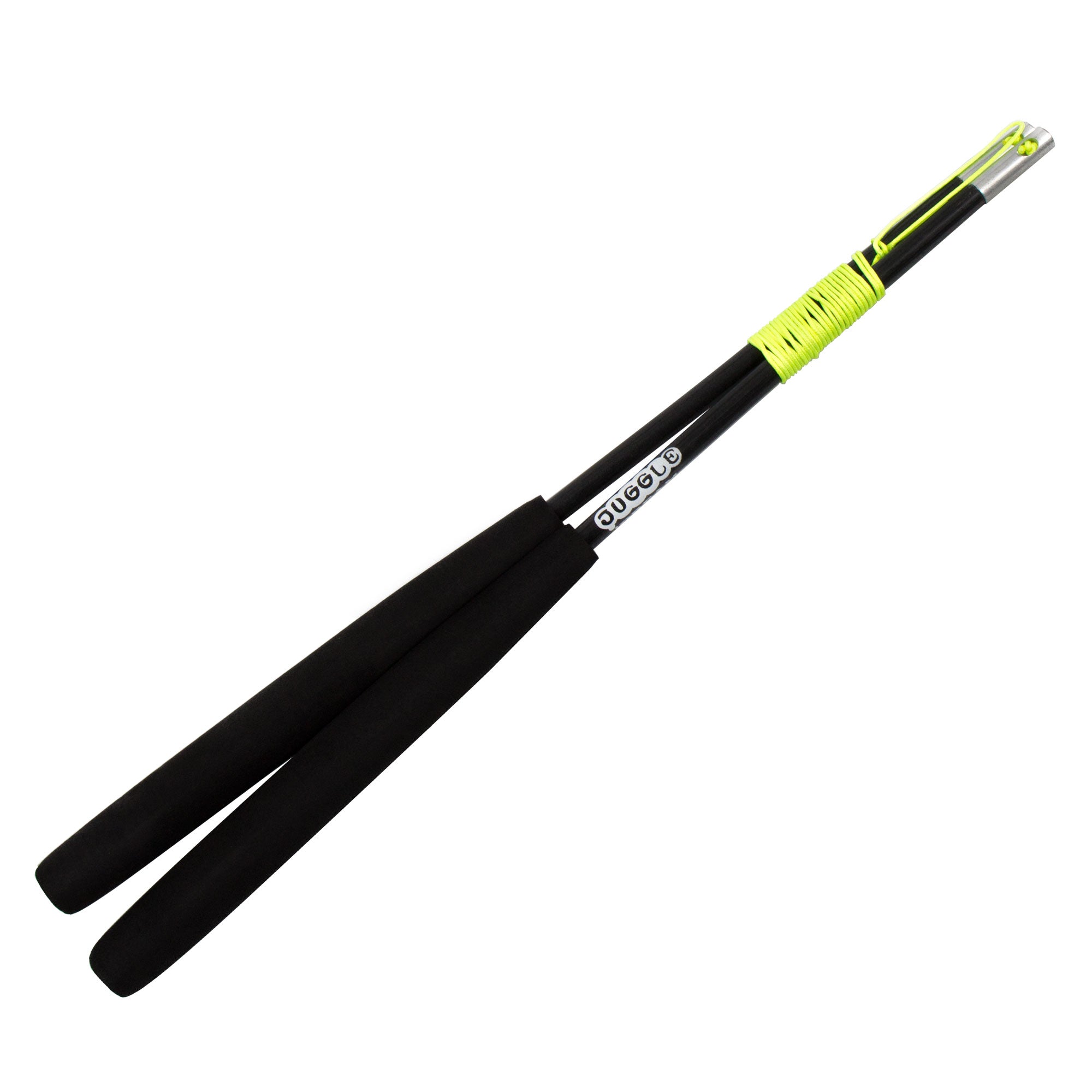 Black handsticks on white background
