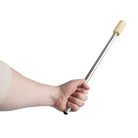 fire eating stick in hand