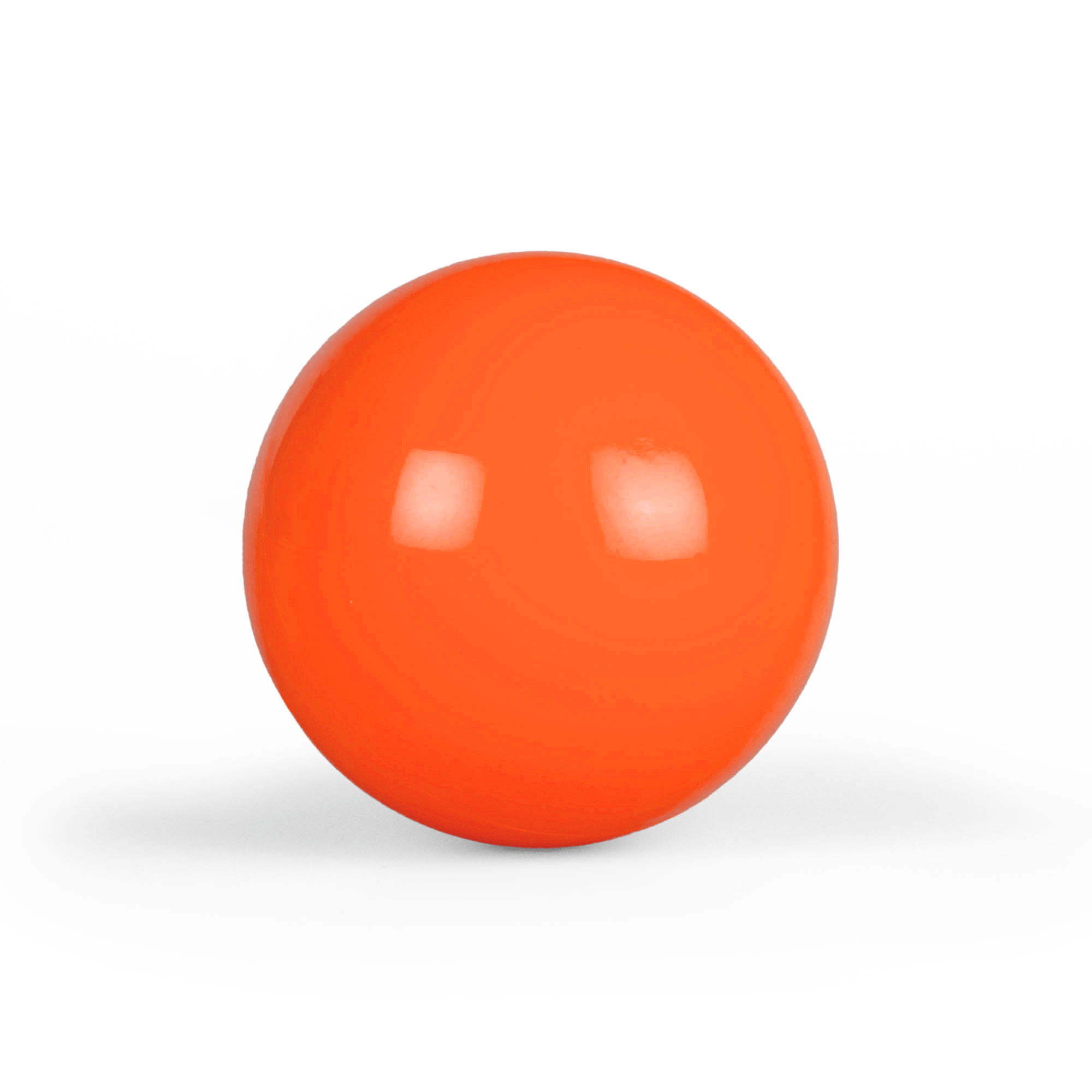 Mr babache 100mm stage ball orange straight on white background