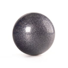 Black glitter ball on a white background