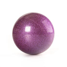 Purple glitter ball on a white background