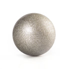 Silver glitter ball on a white background