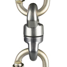 Prodigy SR-2 swivel connected to two carabiners