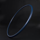 Midnight blue hoop at an angle on black background