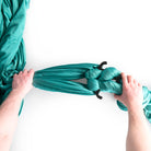 Figure 8 in hand rigged to a sling being tightened