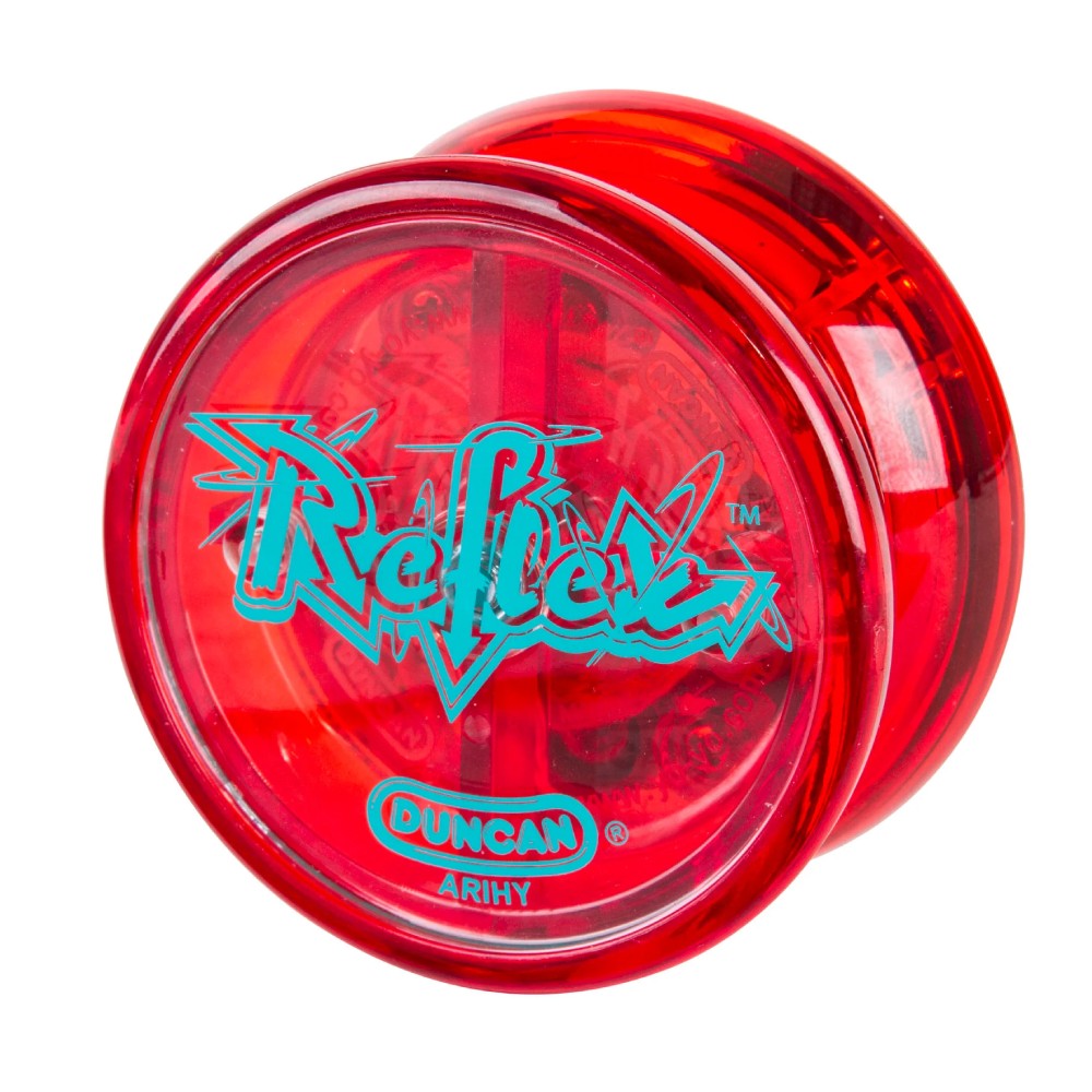 A red Duncan Reflex Auto Return Yo-Yo