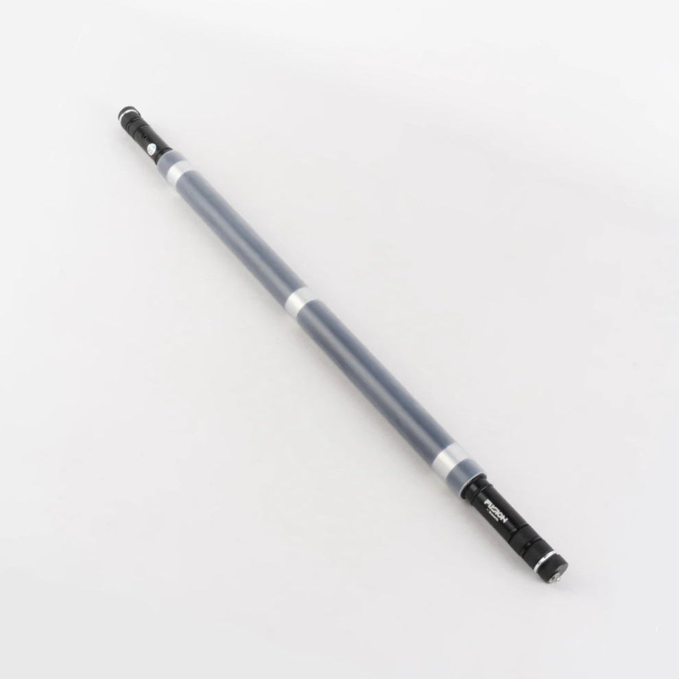 Staff handle with silicone grip