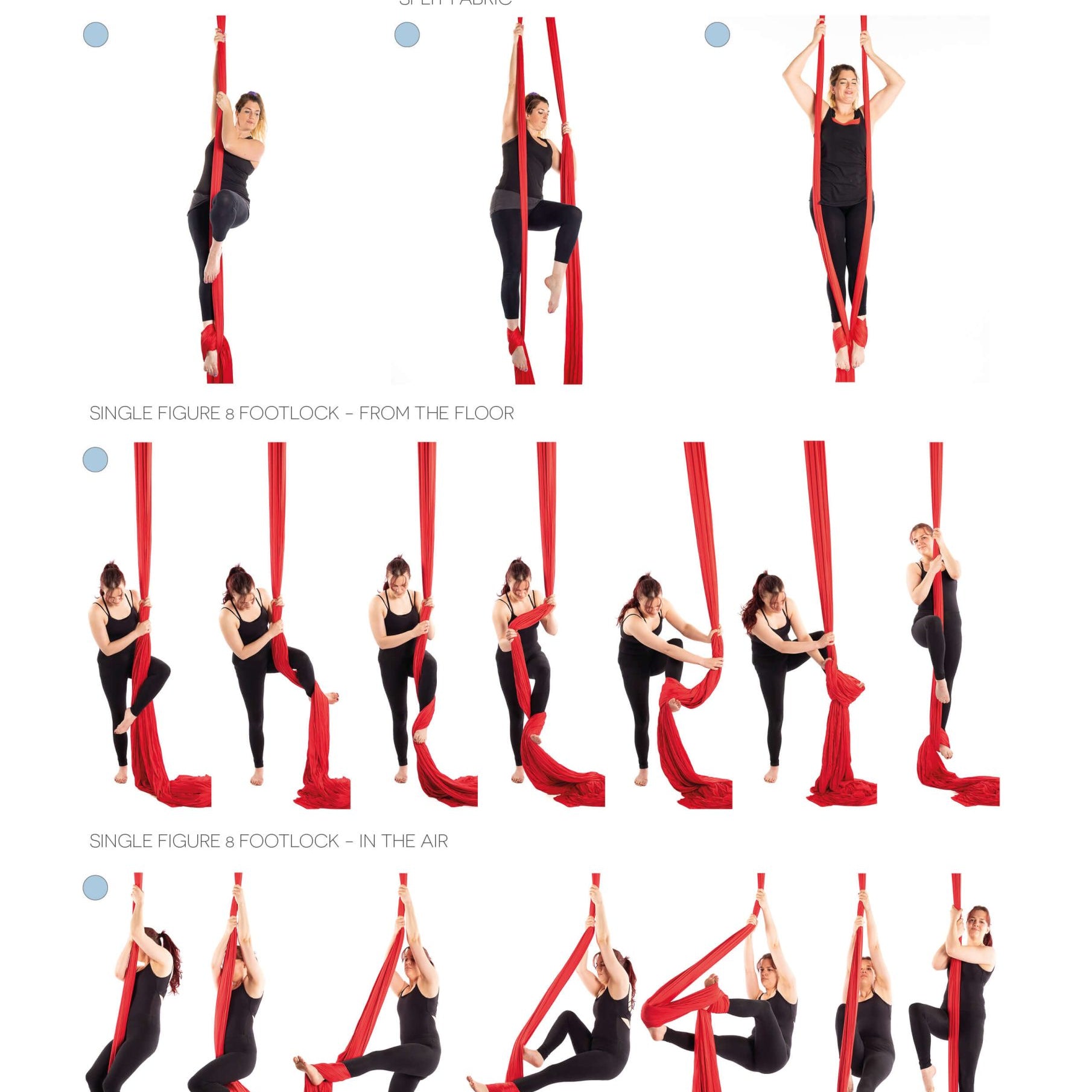 Silks Bible example page showing figure 8 footlocks with a series of photos