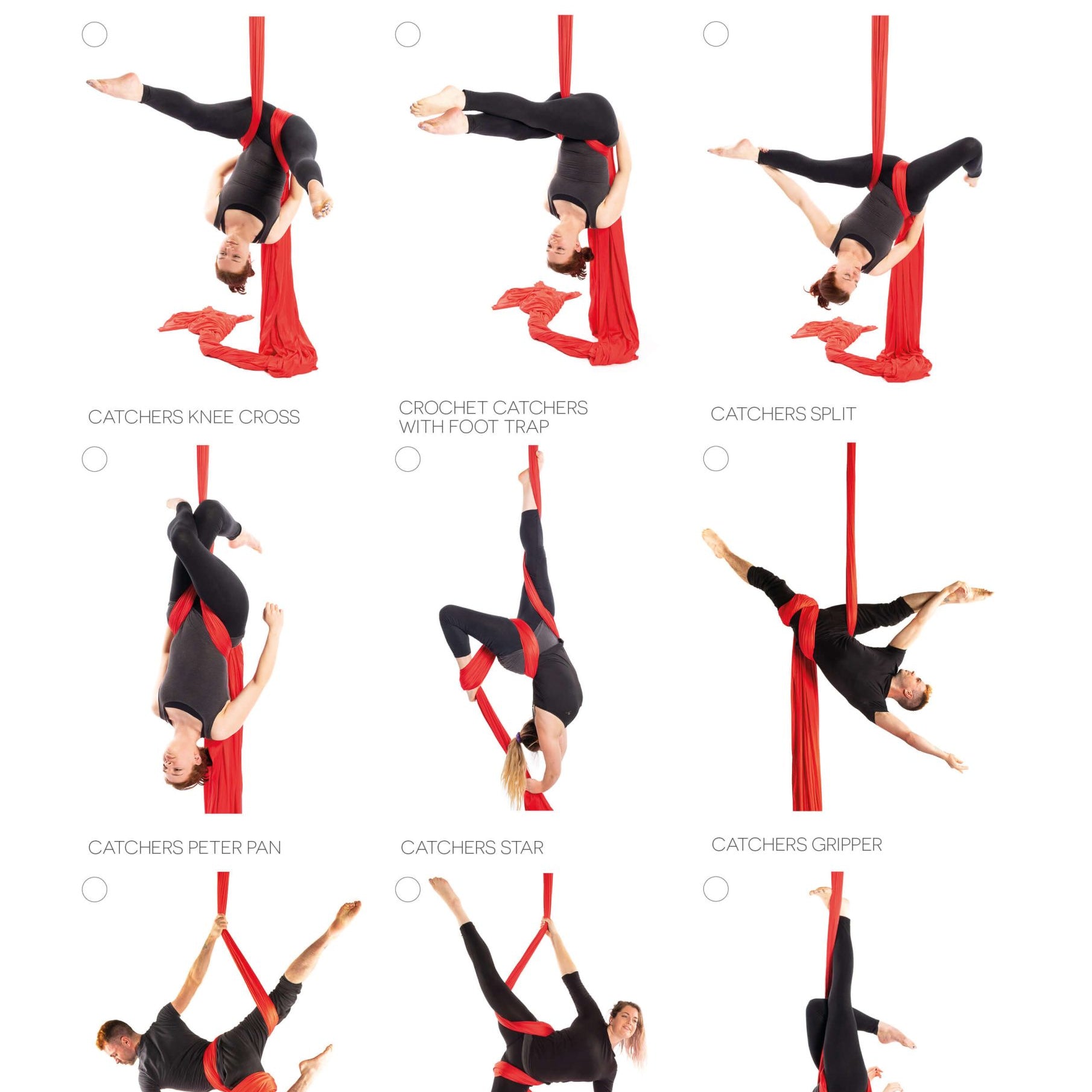 Silks Bible example page showing catchers skills with photos