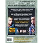 Game box for 'The Resistance' with two characters and game description text.