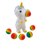 squeeze popper white unicorn with ball