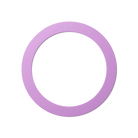 A single purple juggling ring on a white background.