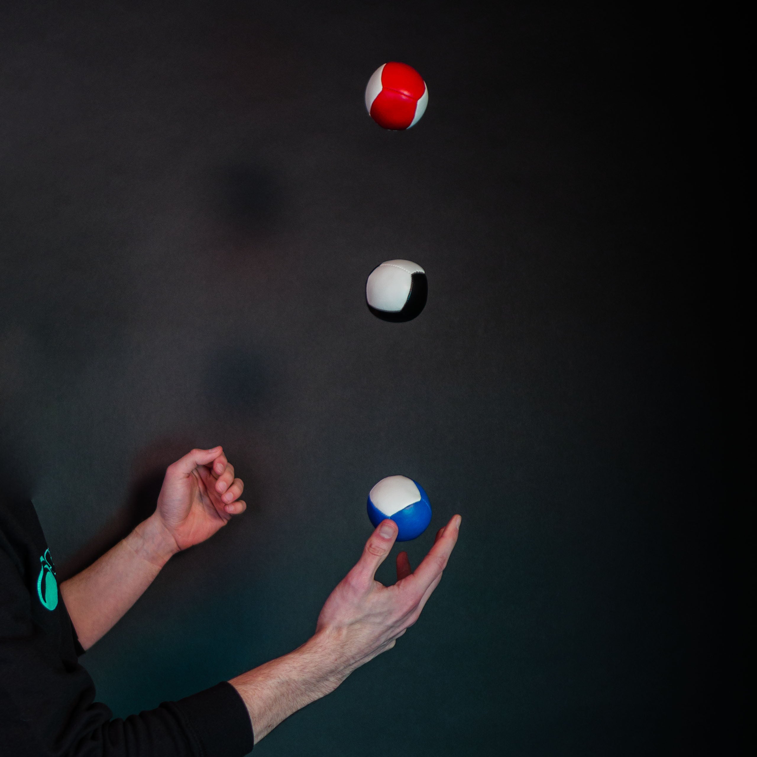 Firetoys 110g Pro Six Panel Thud Juggling Ball - Set of 3x Balls