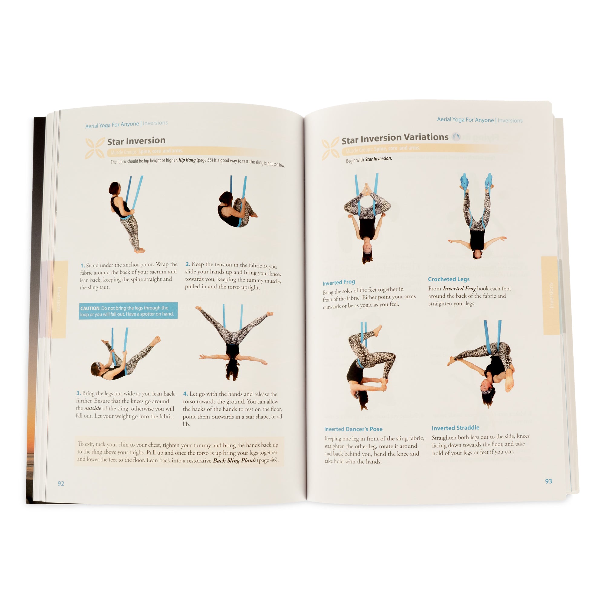 Images demonstrating different yoga inversions