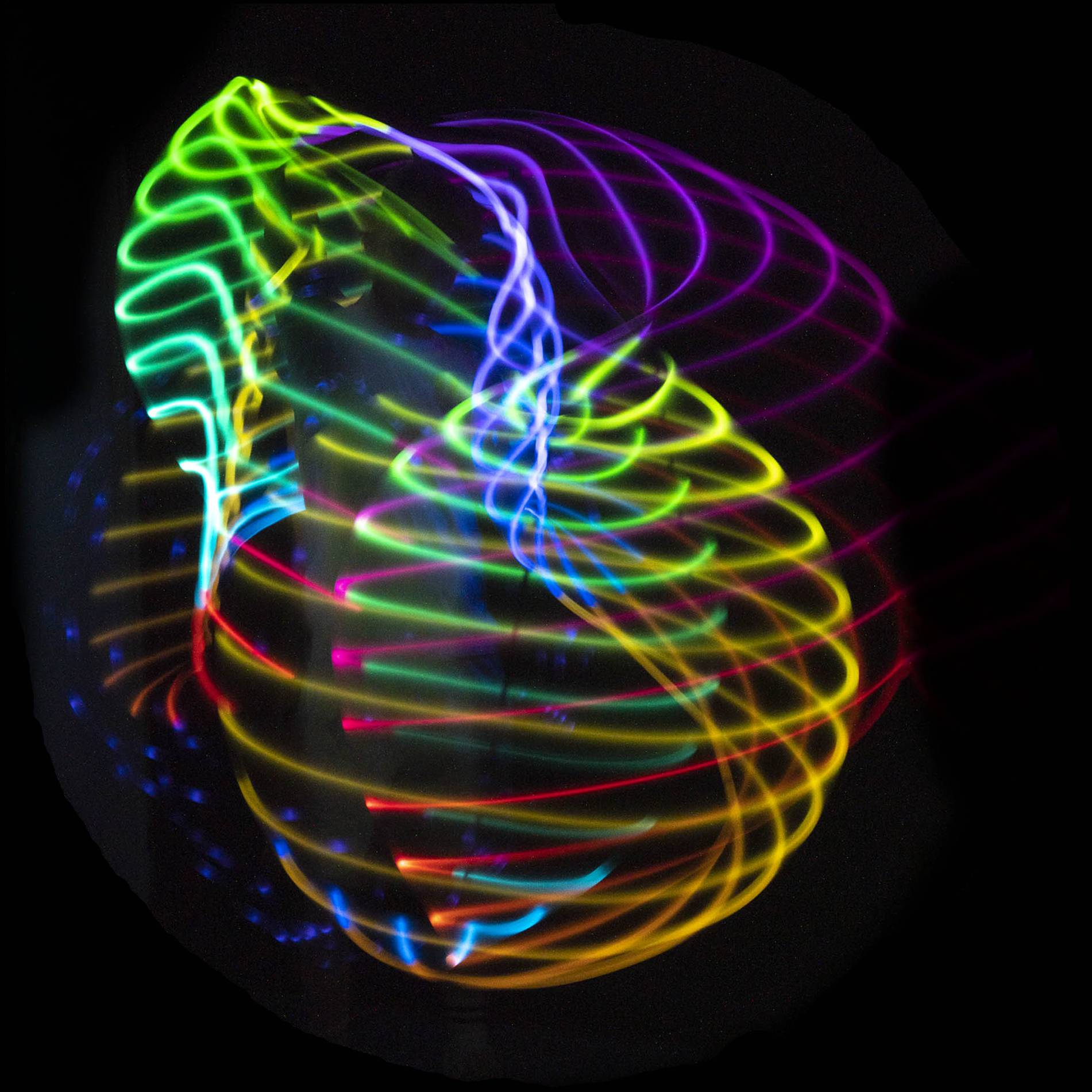 Astral Hoop 23, light effect on dark background