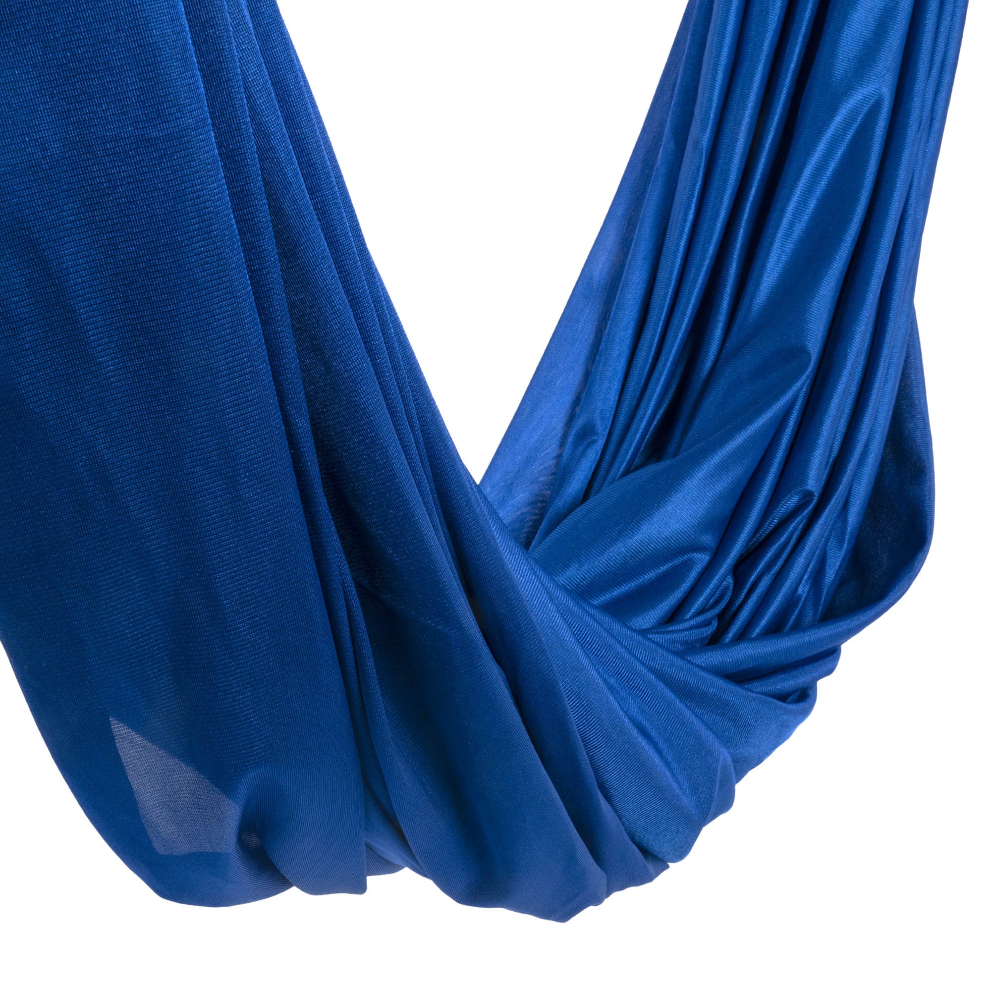 Royal blue yoga hammock close up