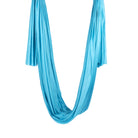 Turquoise yoga hammock rigged