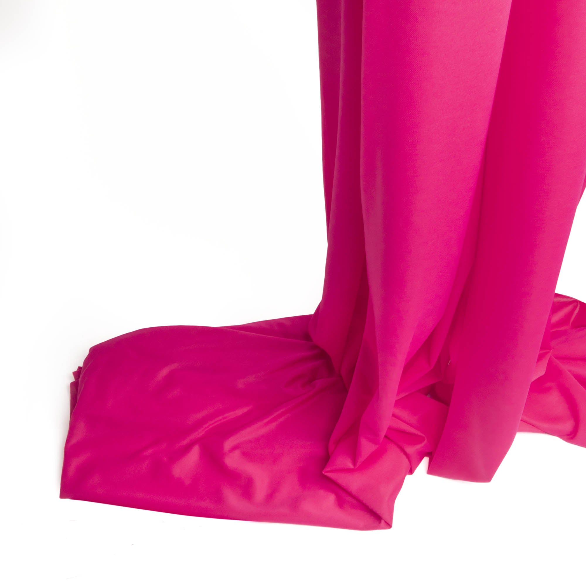 Hot pink silk close up end