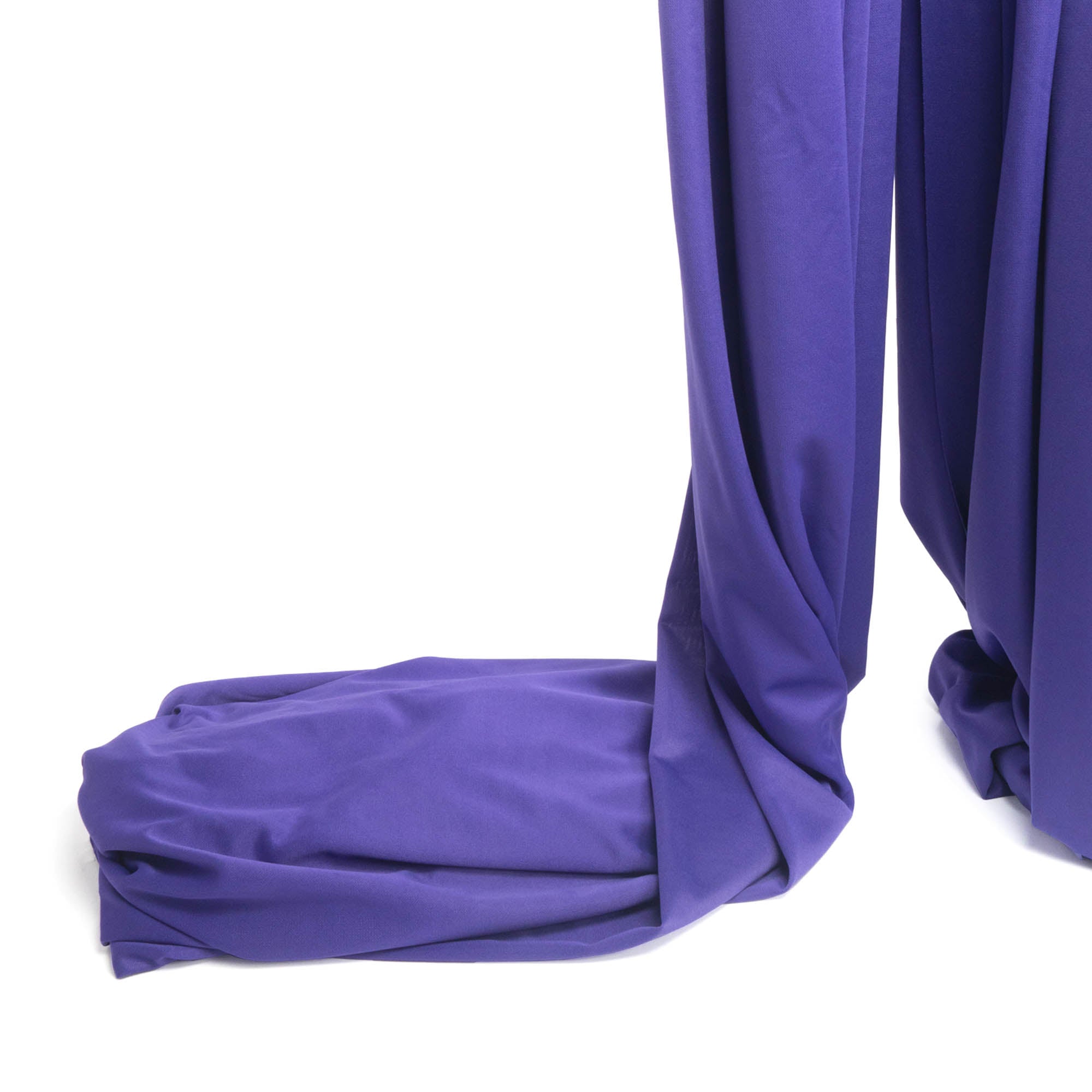 Purple silk close up end