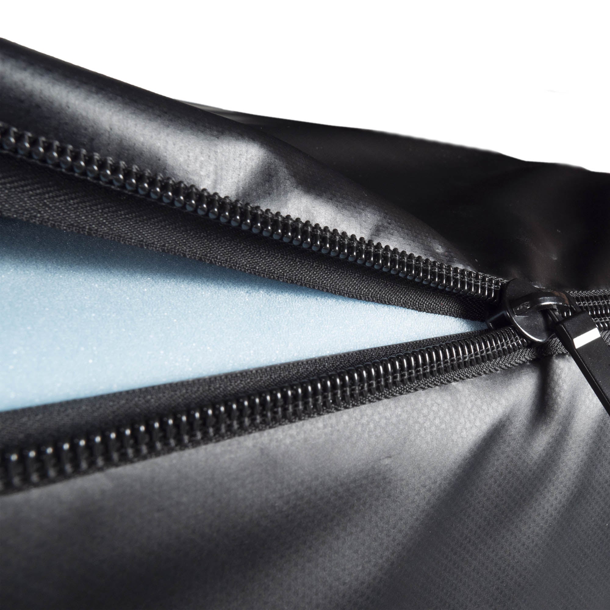 close up of zipper