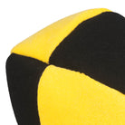 Yellow and black stitching close up