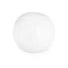 Firetoys white 110g thud juggling ball, straight on in a white background