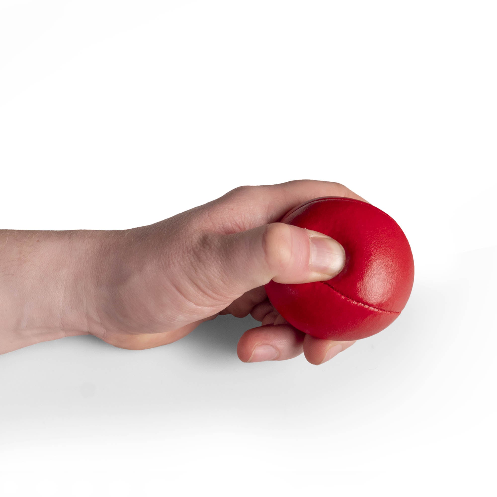 red ball in hand