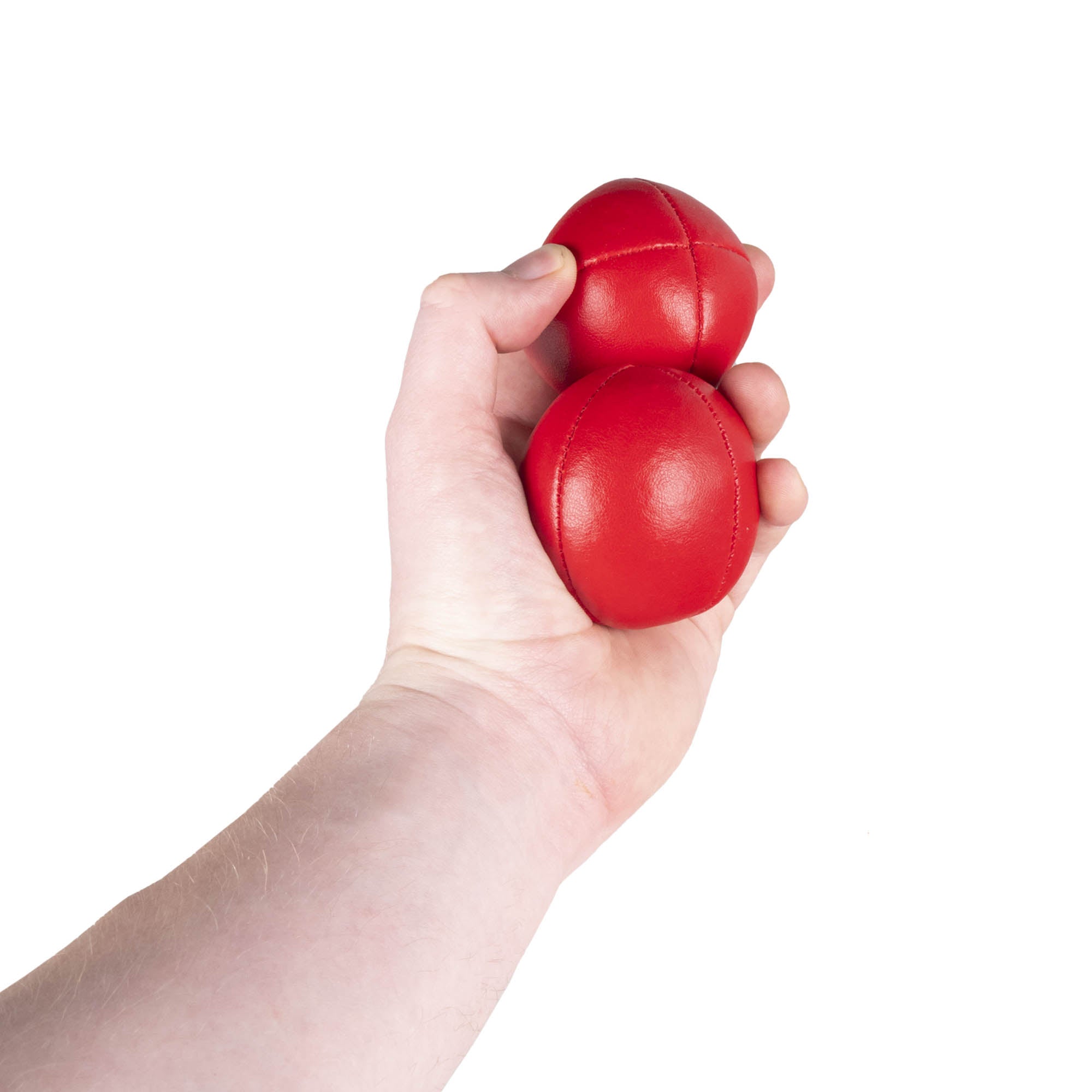 2 red balls in hand