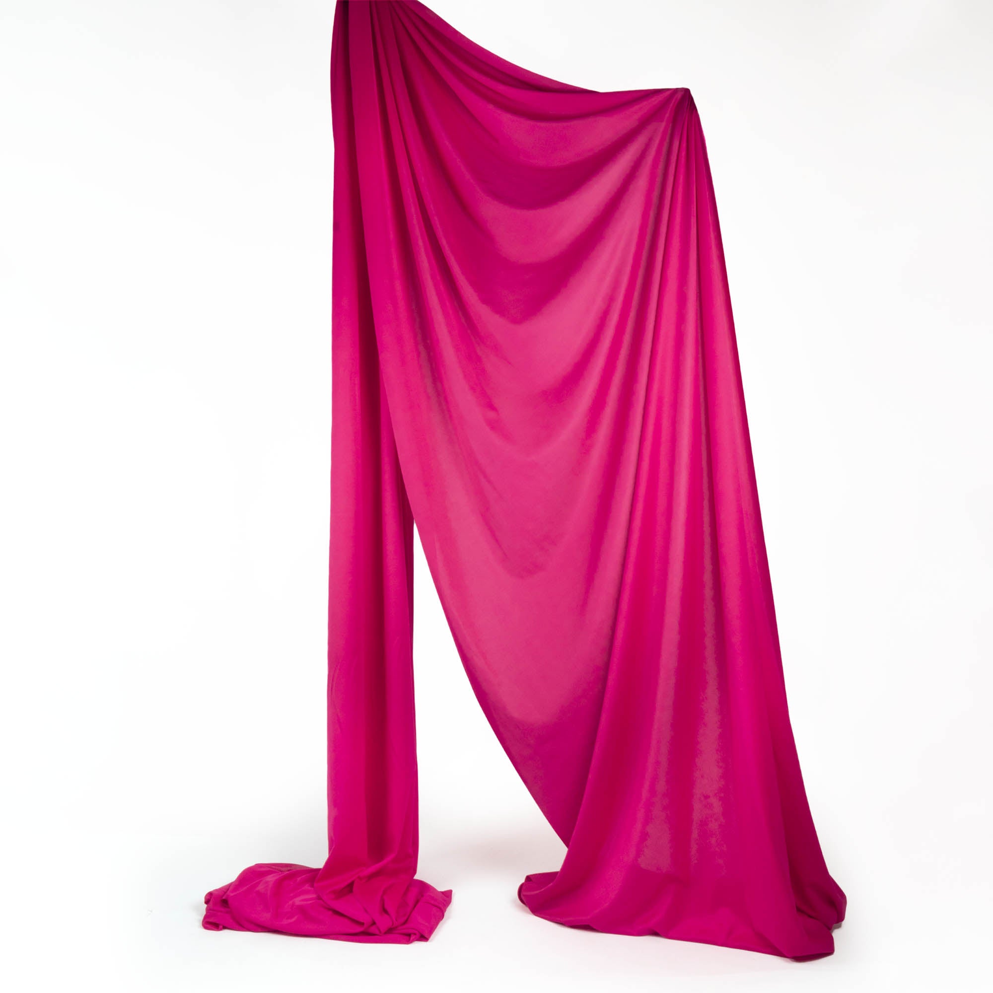 Hot pink silk rigged