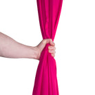 Hot pink silk in hand