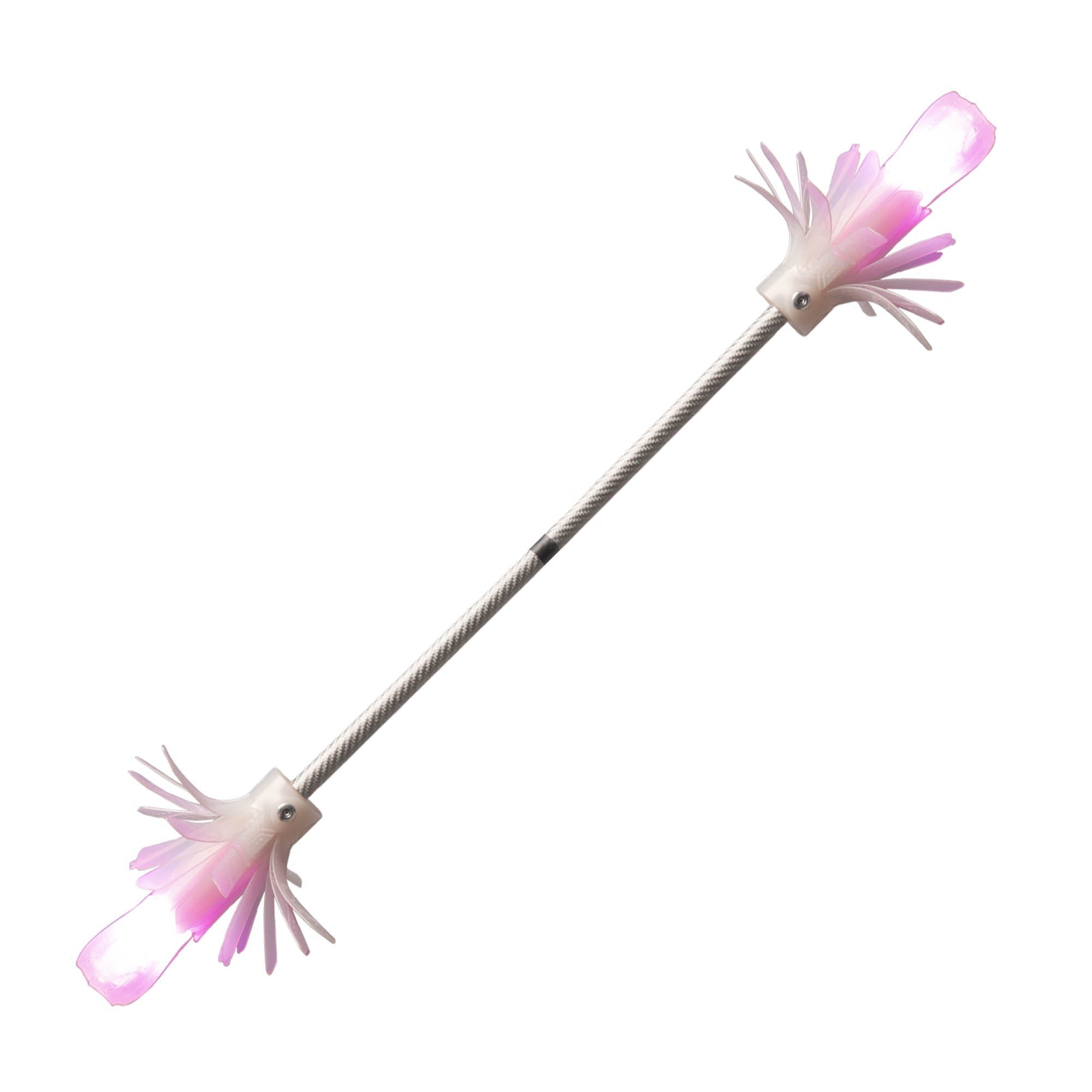 Flowtoys Composite LED Glow Flower Stick V2 glowing with a white background