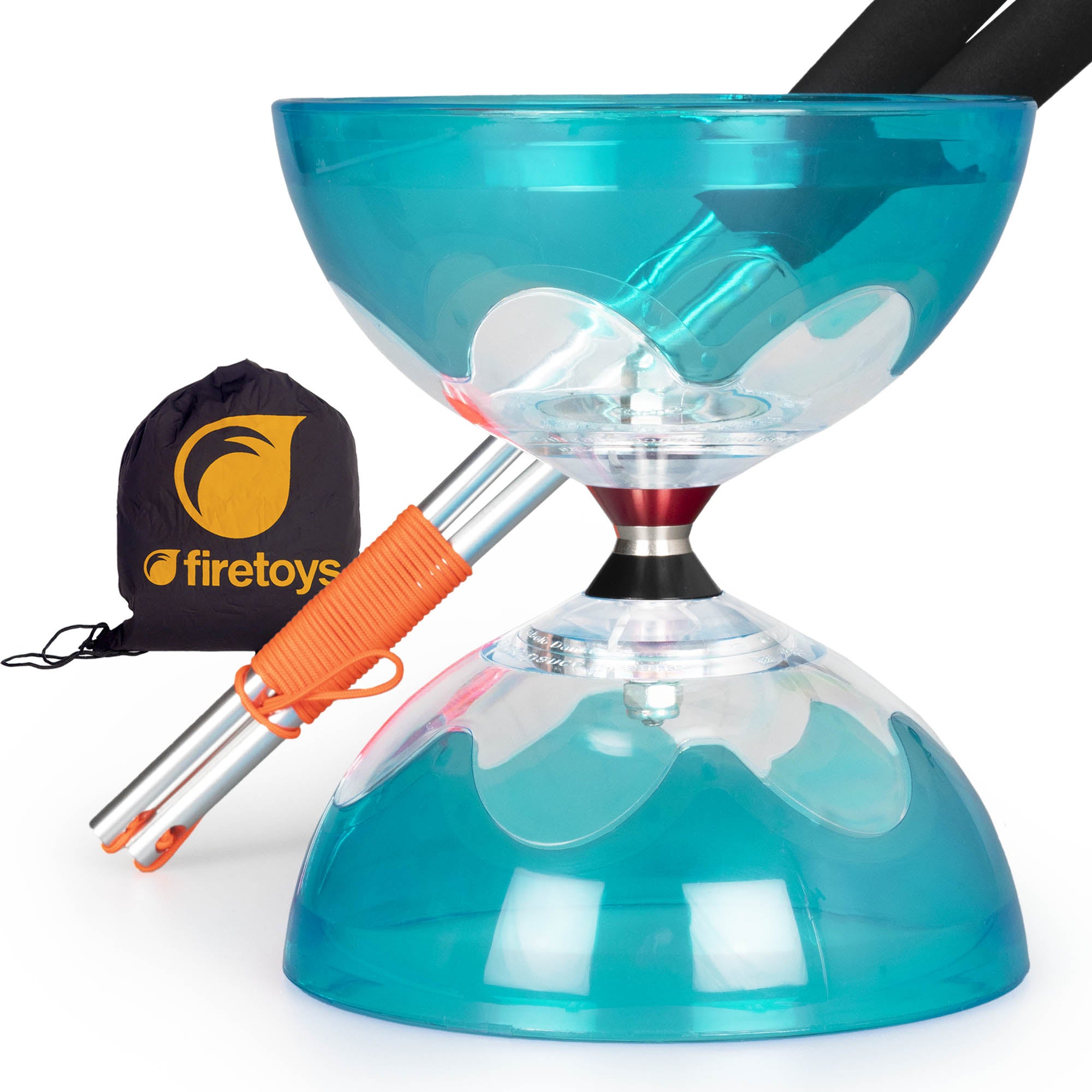 Hyperspin Triple Bearing Diabolo Set with Aluminium Handsticks & Bag