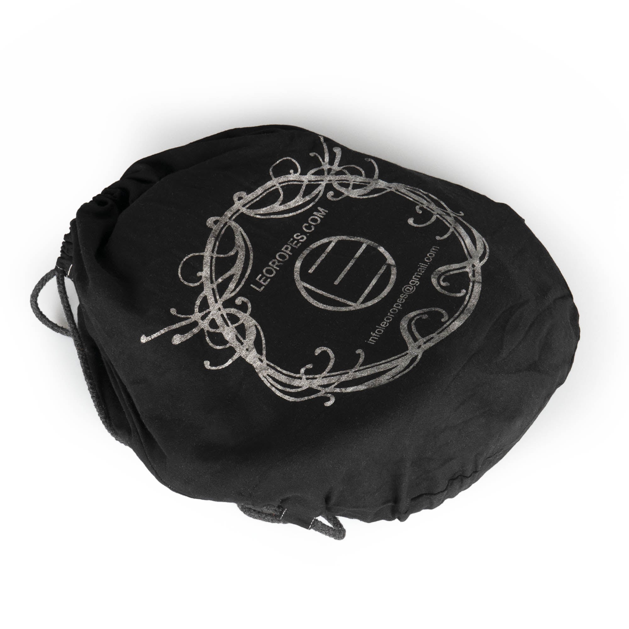 Black Leo cotton covered rope in bag