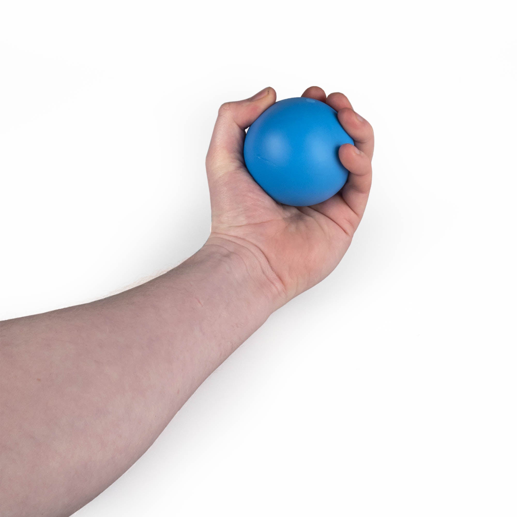 MMX 70mm blue juggling ball in hand
