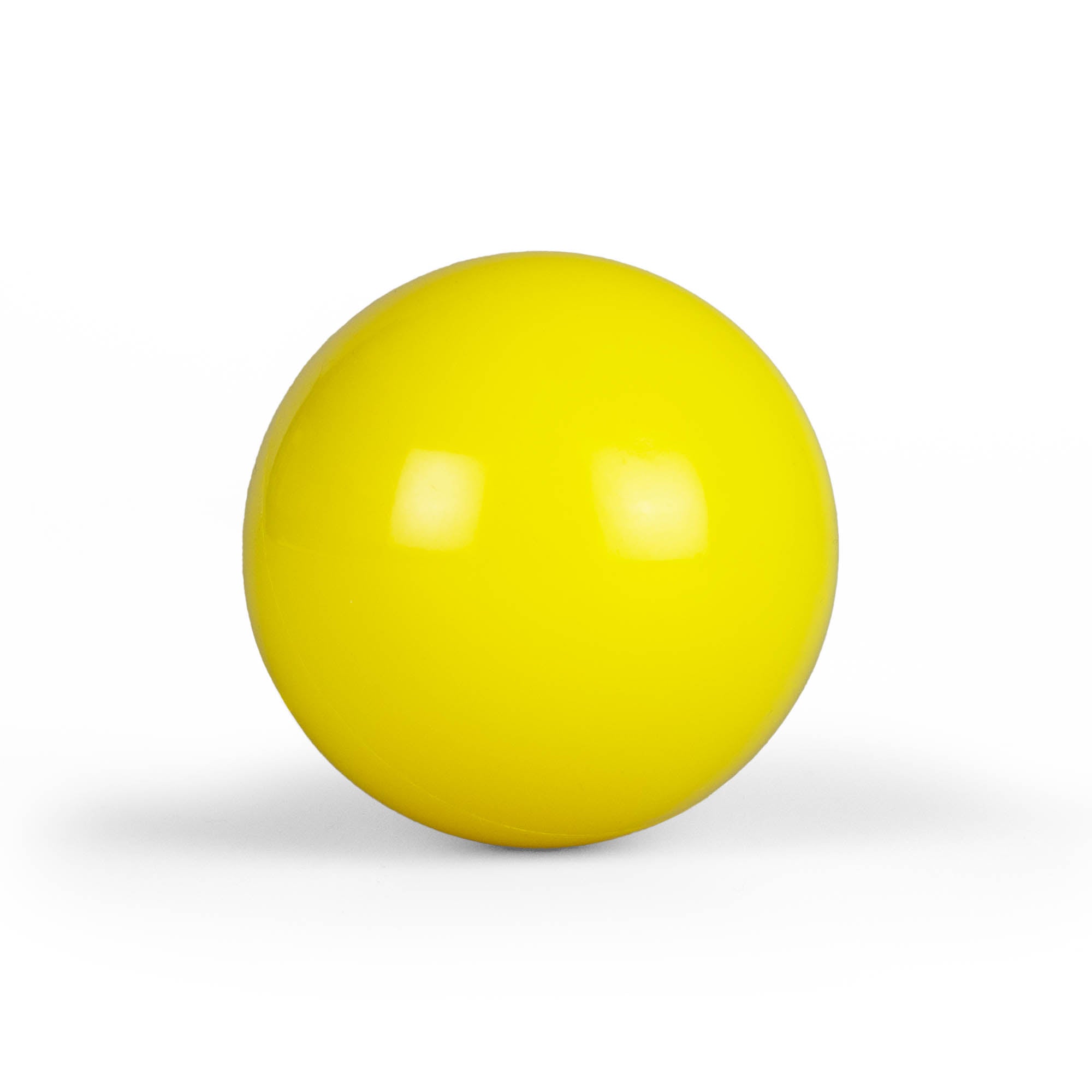 Mr babache 100mm stage ball yellow straight on white background