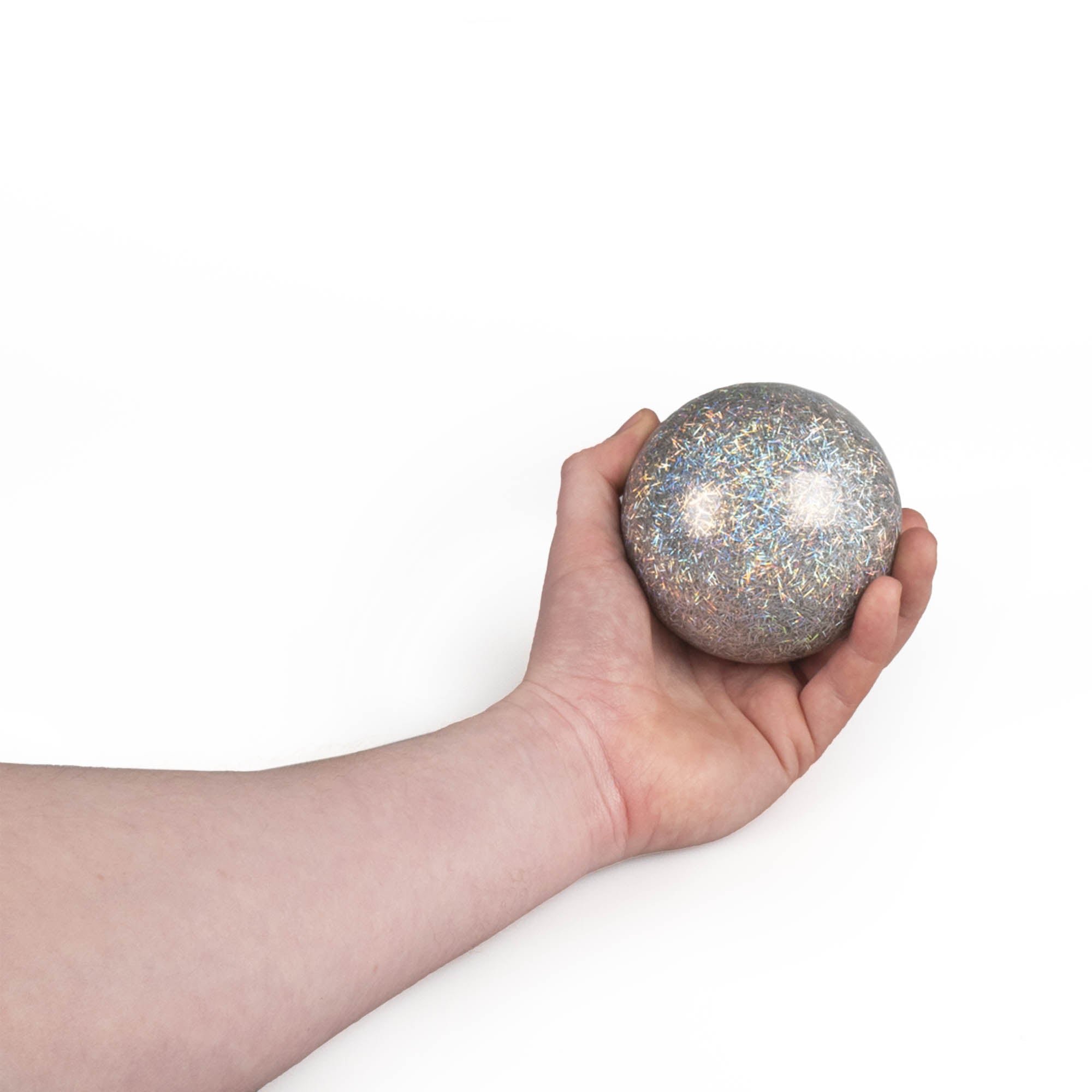 Mr babache 90mm stage ball glitter in hand